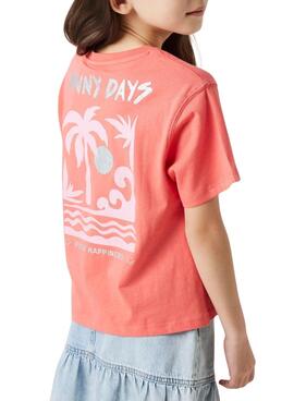 T-shirt Name It Jely corail pour fille