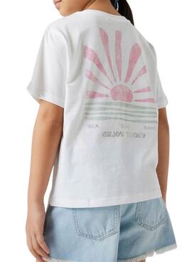 T-shirt Name It Jely blanc pour fille