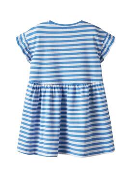 Robe Name It Joane bleue et blanche pour fille