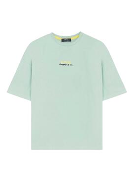 T-shirt Le Poulpe Salty Waves turquoise pour homme