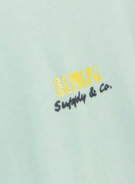 T-shirt Le Poulpe Salty Waves turquoise pour homme