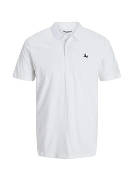 Polo Jack and Jones jersey blanc pour homme