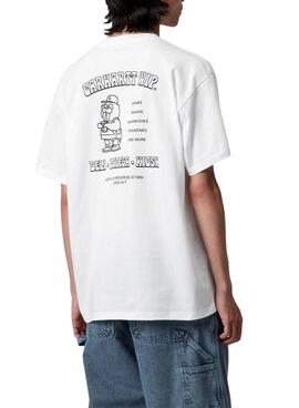 T-shirt Carhartt Sandwich blanc pour homme