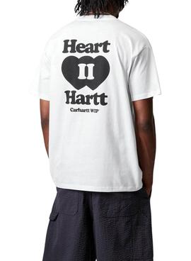T-shirt Carhartt Heart blanc pour homme
