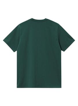 T-shirt Carhartt Chase vert foncé pour homme