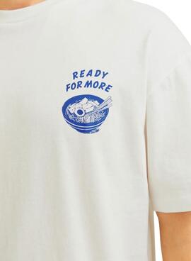 T-shirt Jack and Jones Charge blanc pour homme