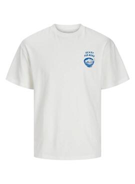 T-shirt Jack and Jones Charge blanc pour homme