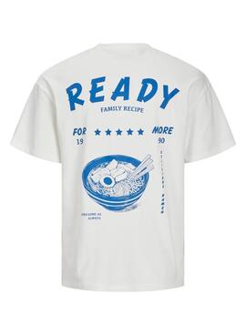 T-shirt Jack and Jones Charge blanc pour homme