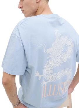 T-shirt Jack and Jones Charge bleue pour homme