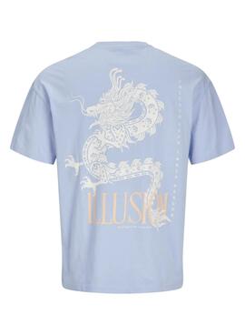 T-shirt Jack and Jones Charge bleue pour homme
