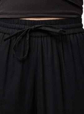 Pantalon Pieces Pia Wide noir pour femme