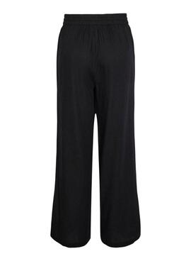 Pantalon Pieces Pia Wide noir pour femme