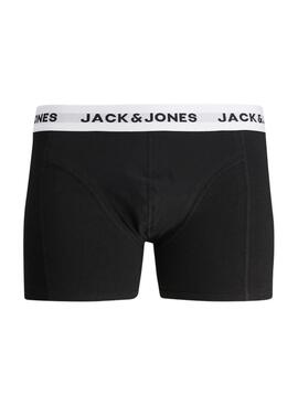 Paquet de boxer Jack and Jones Solid noir pour homme