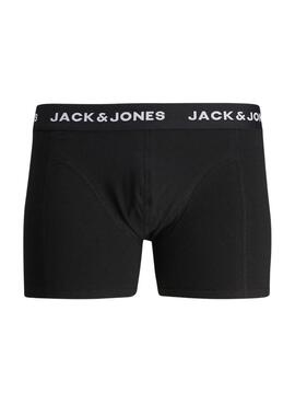 Paquet de boxer Jack and Jones Solid noir pour homme