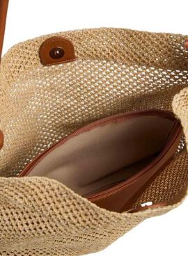 Sac Pieces Fikka en rafia pour femme.