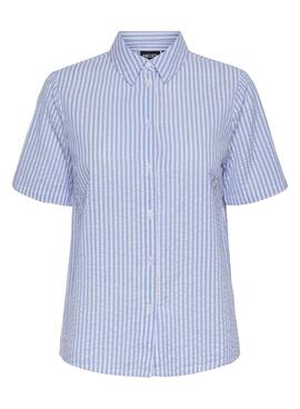 Chemise Pieces Sally bleue pour femme