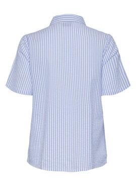 Chemise Pieces Sally bleue pour femme