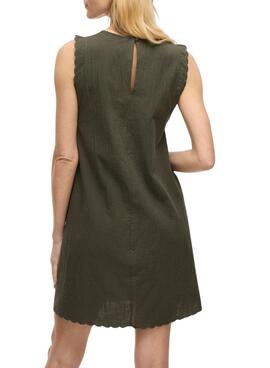 Robe Vila Vifernanda verte pour femme