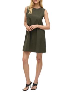 Robe Vila Vifernanda verte pour femme