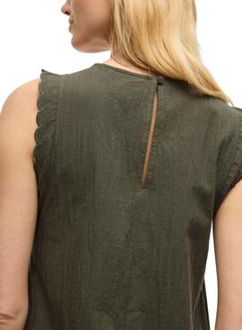 Robe Vila Vifernanda verte pour femme