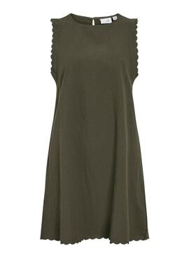 Robe Vila Vifernanda verte pour femme