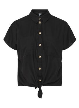Chemise Pieces Pia noire pour femme