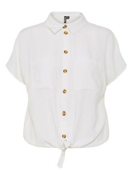 Chemise Pieces Pia blanc pour femme