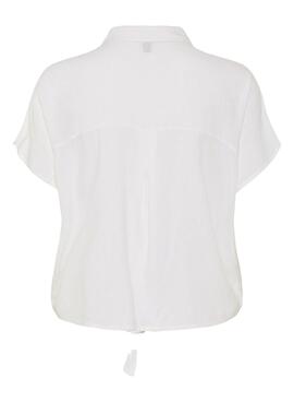 Chemise Pieces Pia blanc pour femme