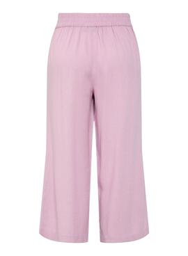 Pantalon Pieces Pia rose pour femme