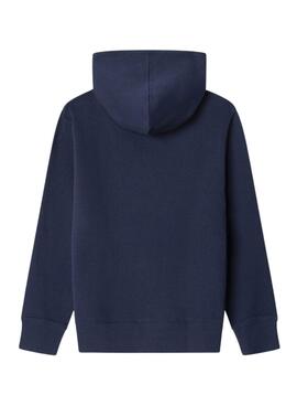 Sweatshirt Pepe Jeans Art Hoodie bleu pour enfant