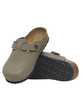 Sabots Birkenstock taupe pour garçon et fille