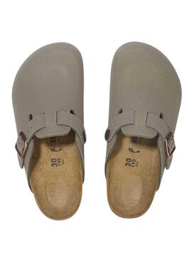 Sabots Birkenstock taupe pour garçon et fille