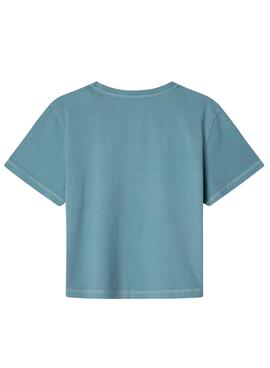T-shirt Pepe Jeans Thais turquoise pour fille