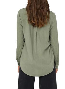 Chemise Yasmin verte Only pour femme
