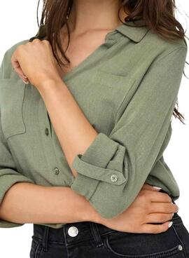 Chemise Yasmin verte Only pour femme