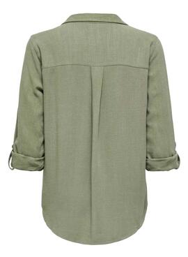 Chemise Yasmin verte Only pour femme