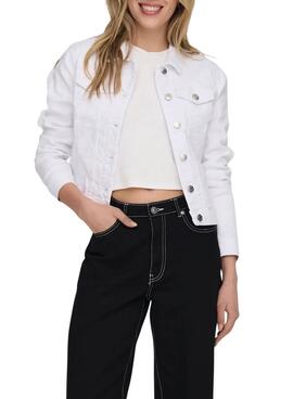 Veste en jean blanc Only Wonder pour femme
