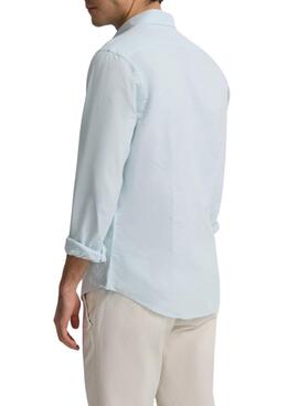 Chemise sport Oxford unie vert clair