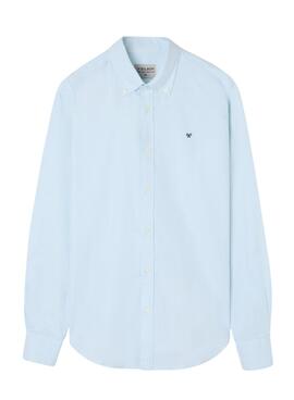 Chemise sport Oxford unie vert clair