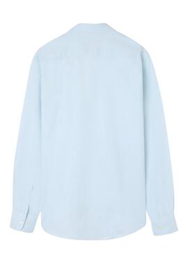 Chemise sport Oxford unie vert clair
