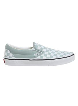 Chaussures Vans Classic Slip-On turquoise pour femme.