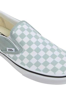 Chaussures Vans Classic Slip-On turquoise pour femme.