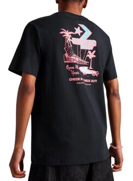 T-shirt Converse Motel noir pour homme