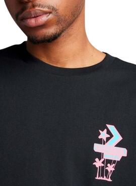 T-shirt Converse Motel noir pour homme