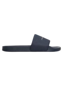 Tongs Tommy Hilfiger NYC bleu marine pour homme.