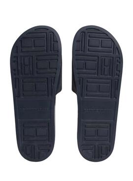 Tongs Tommy Hilfiger NYC bleu marine pour homme.