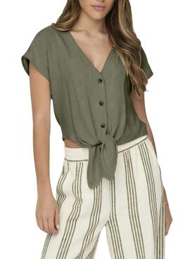 Blouse Only Siesta verte pour femme