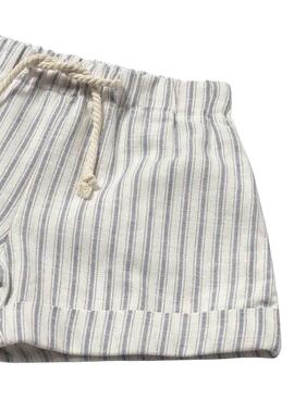 Ensemble Mayoral chemise et short à rayures pour bébé
