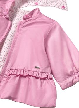Coupe-vent Name It réversible rose pour fille