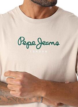 T-Shirt Pepe Jeans Eggo Bleu Marine pour Homme